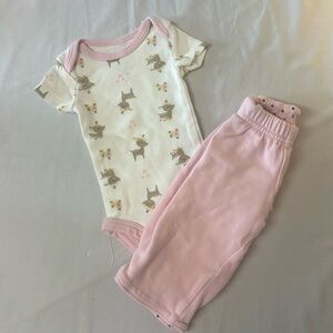 Gymboree + Koala - 2 piece newborn baby set/outfit.